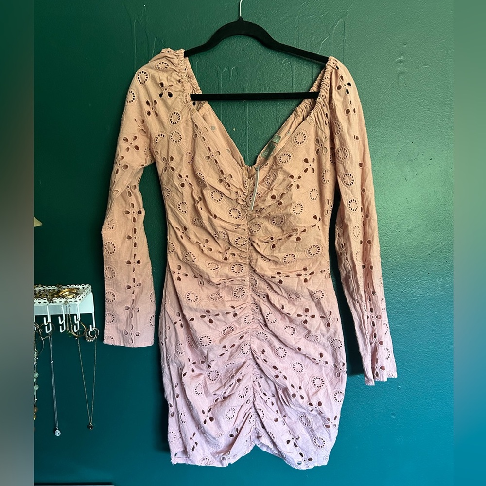 NWT ASOS Peach Off-Shoulder Dress